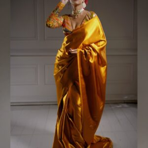 SCENIC SAFFRON SAREE