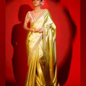 OBSESSIVE OLIVE READY-TO-WEAR SAREE